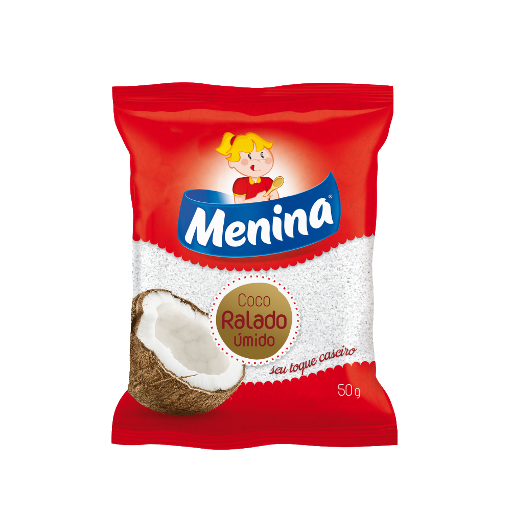 Coco Ralado Úmido e Adoçado